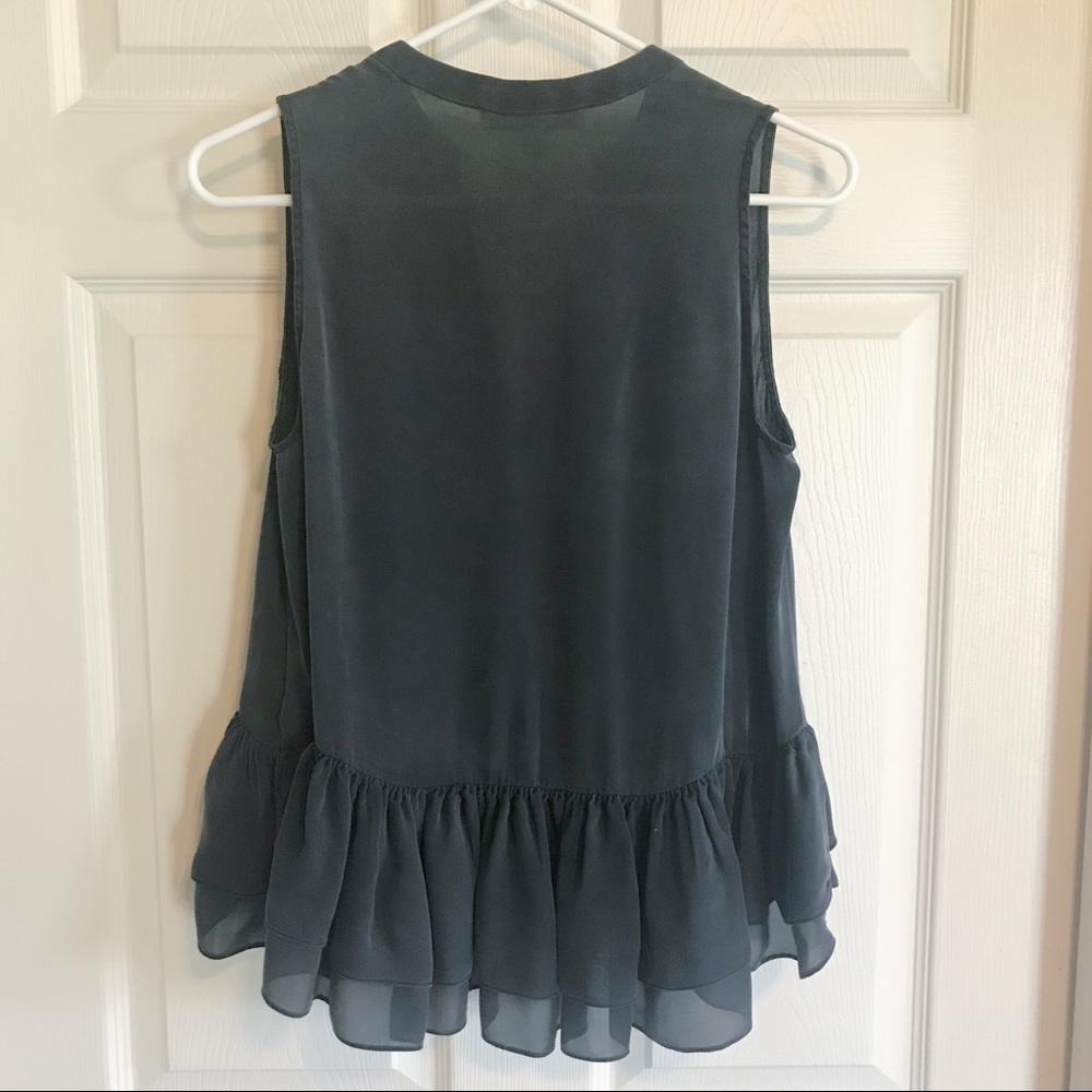 Elizabeth and James Zoe Silk Peplum Top small - Picture 3 of 8